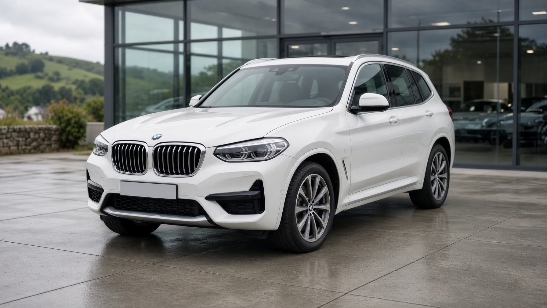 BMW X3 neuve livrée au client par un chauffeur convoyeur